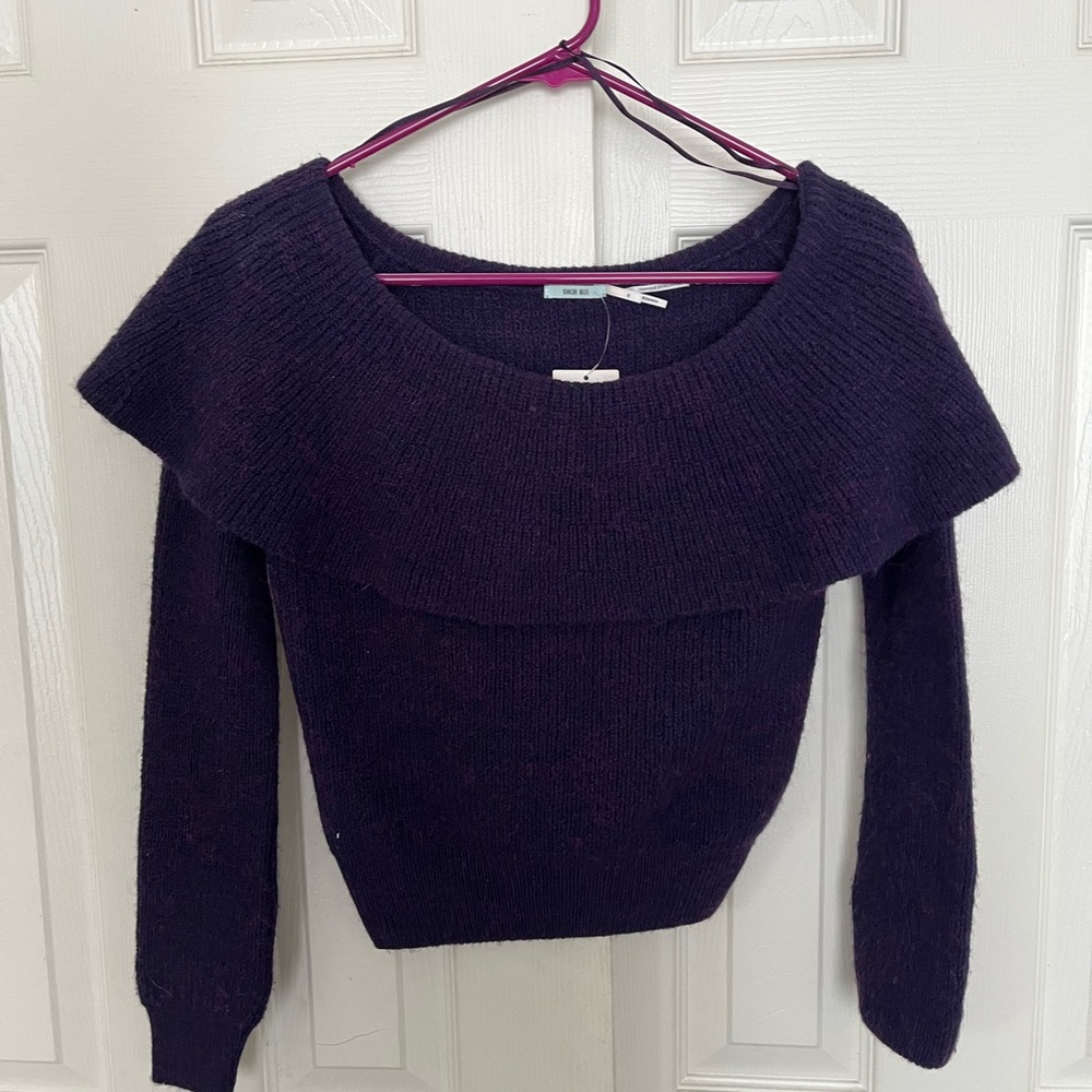 Purple sweater urban